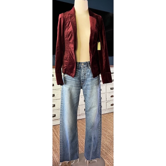 Anthropologie Velvet Blazer Size 6 RUNS SMALL - Picture 13 of 16